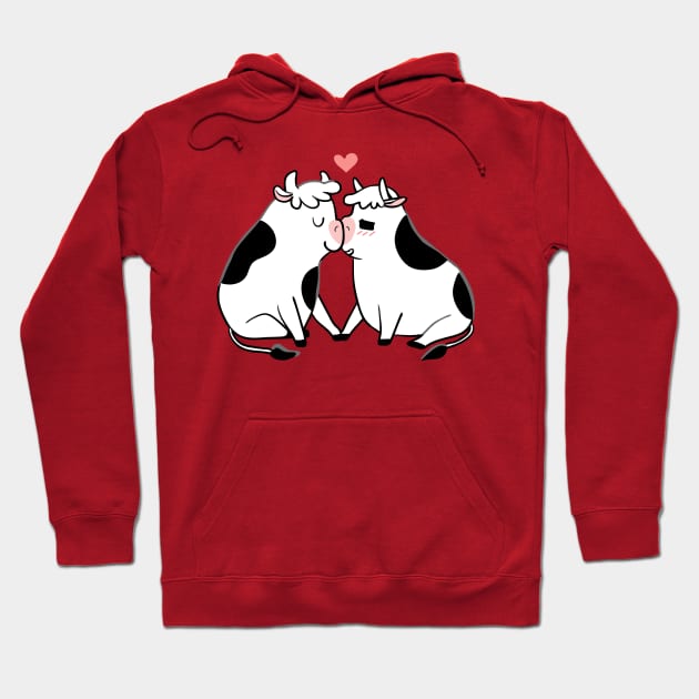 Moo Kisses Hoodie by huebucket